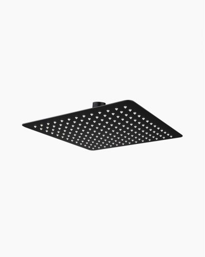 Luxor Square Shower Head Black