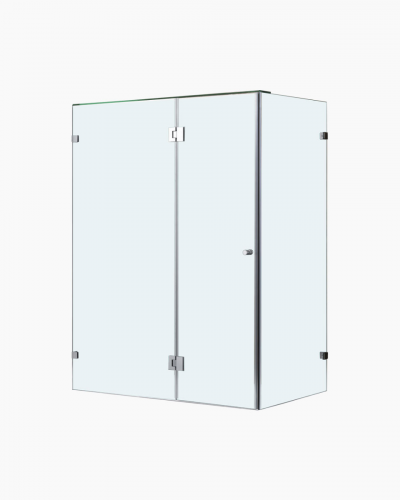 Oxley Frameless Shower Screen 1500mm for Base