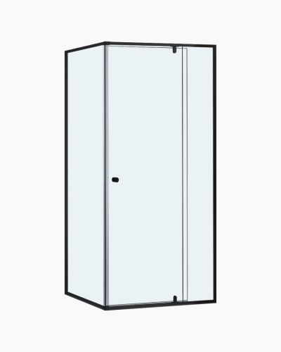 Lorna Streamlined Frame Shower Screen 900mm Black