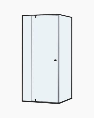Lorna Streamlined Frame Shower Screen 900mm Black
