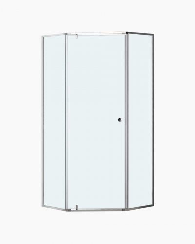 Lorna Diamond Frame Shower Screen 900mm for Base