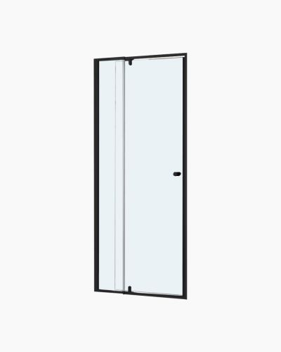 Lorna Wall to Wall Frame Shower Screen 760-860mm Black