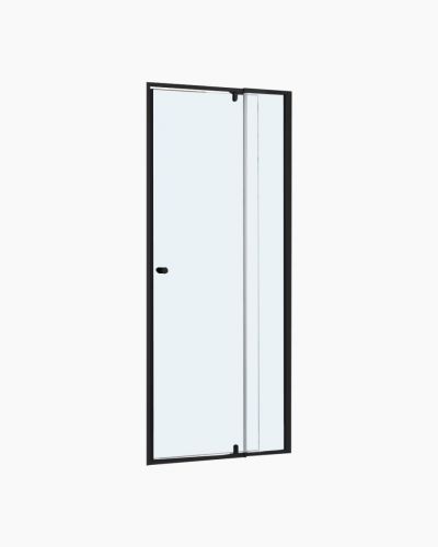 Lorna Wall to Wall Frame Shower Screen 760-860mm Black
