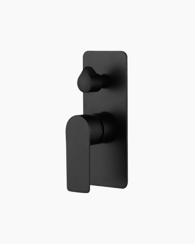 Lyndon Wall Mixer with Diverter Black