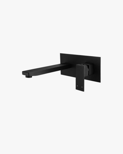 Sebastian Basin Wall Mixer & Spout Black