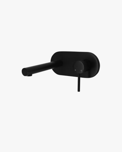 Eleanor Basin Wall Mixer & Spout Black